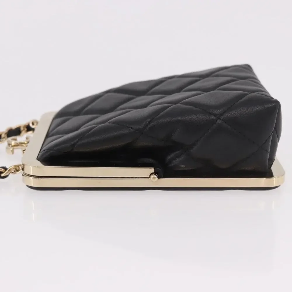 Chanel Matelasse Chain Shoulder Bag Black